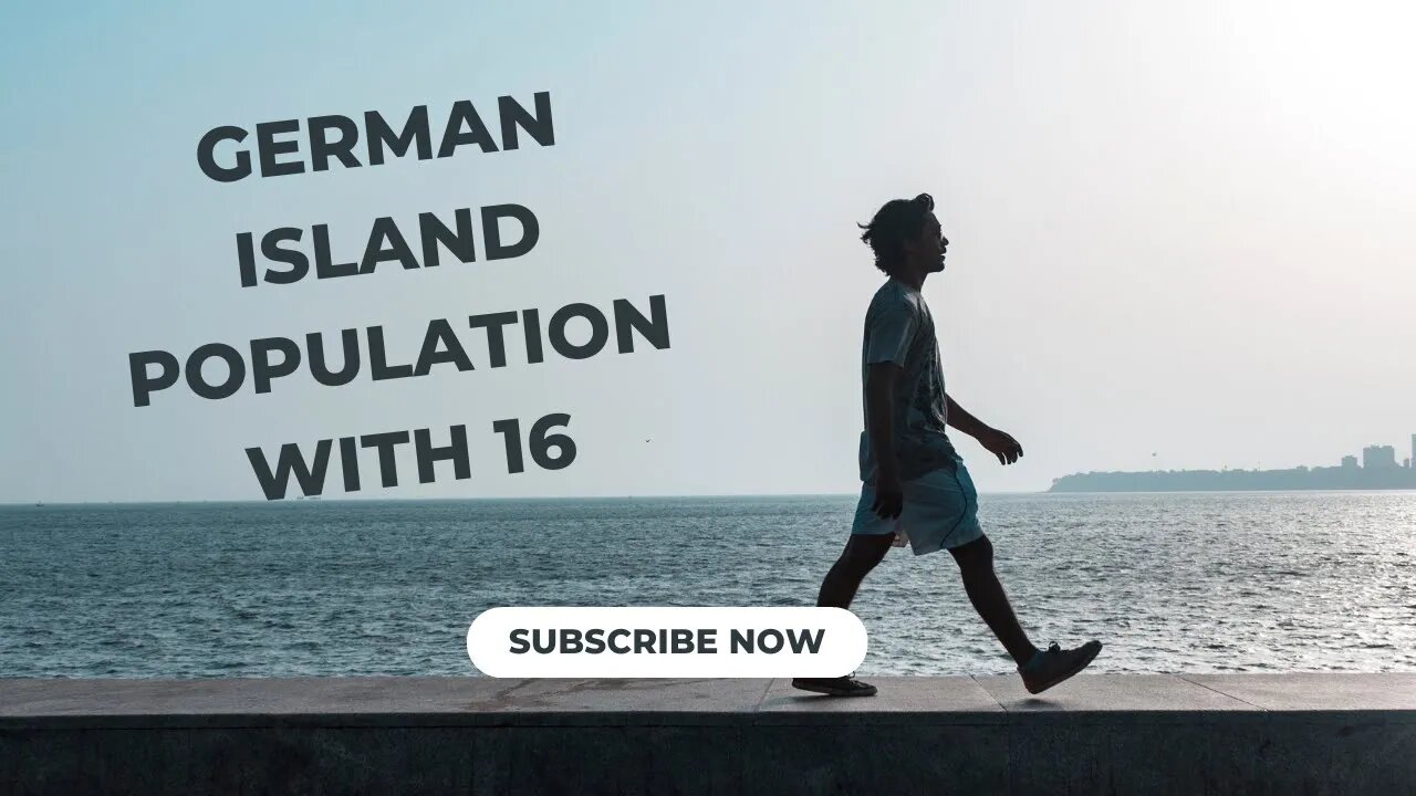 German island with population 16 #youtube #germany