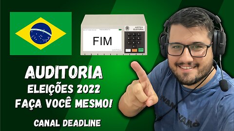 ELEIÇÕES 2022, URNA ELETÔNICA - FAÇA VOCÊ MESMO UMA AUDITORIA NOS VOTOS COM TABELA DINÂMICA NO EXCEL