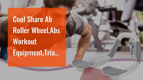 Cool Share Ab Roller Wheel,Abs Workout Equipment,Triangular Universal Ab Wheel for Abdominal &...