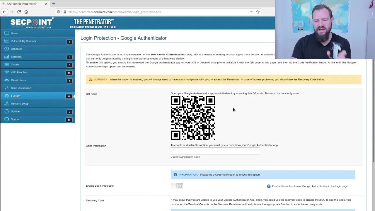 SecPoint Penetrator 2FA Code Vulnerability Scanner