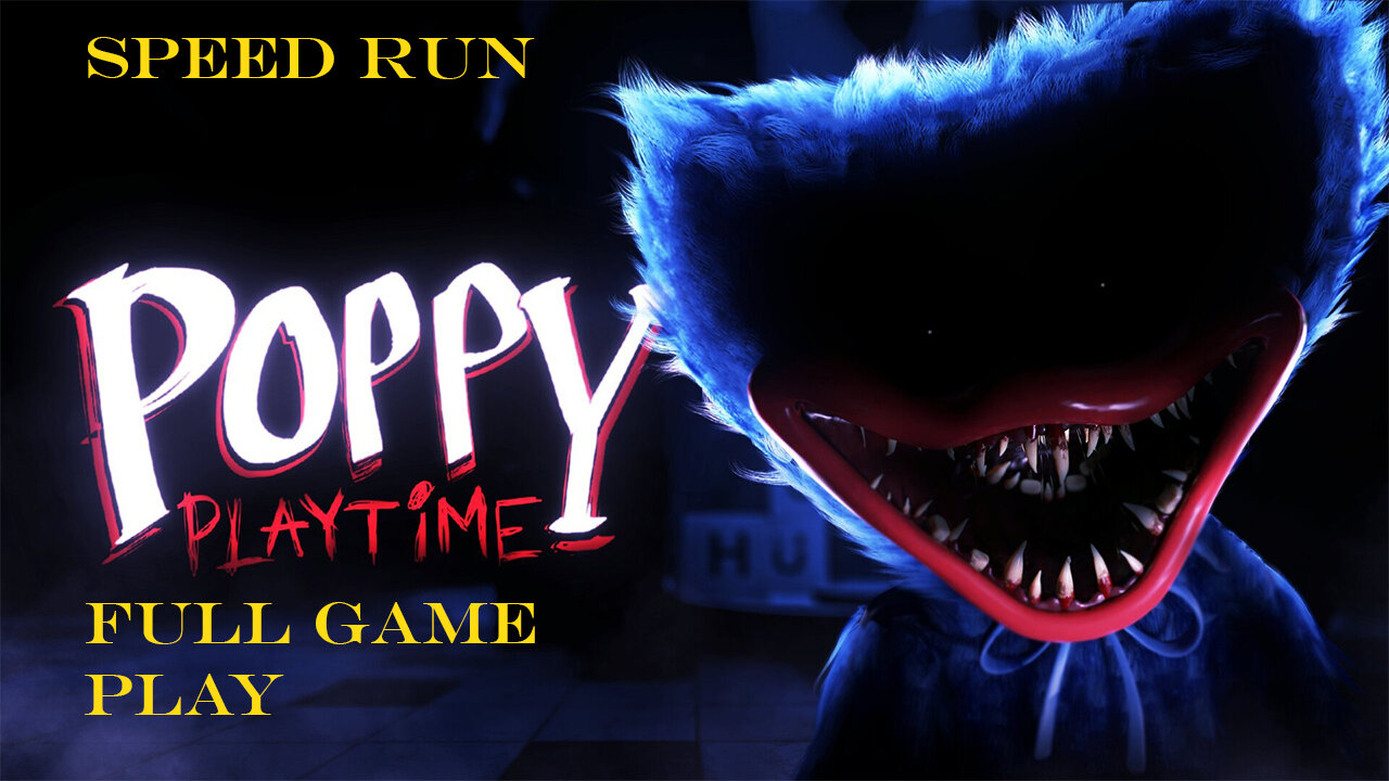 Speed Run | Ending | Poppy Playtime Chapter 1 Playthrough | Gameplay. No Commentary.