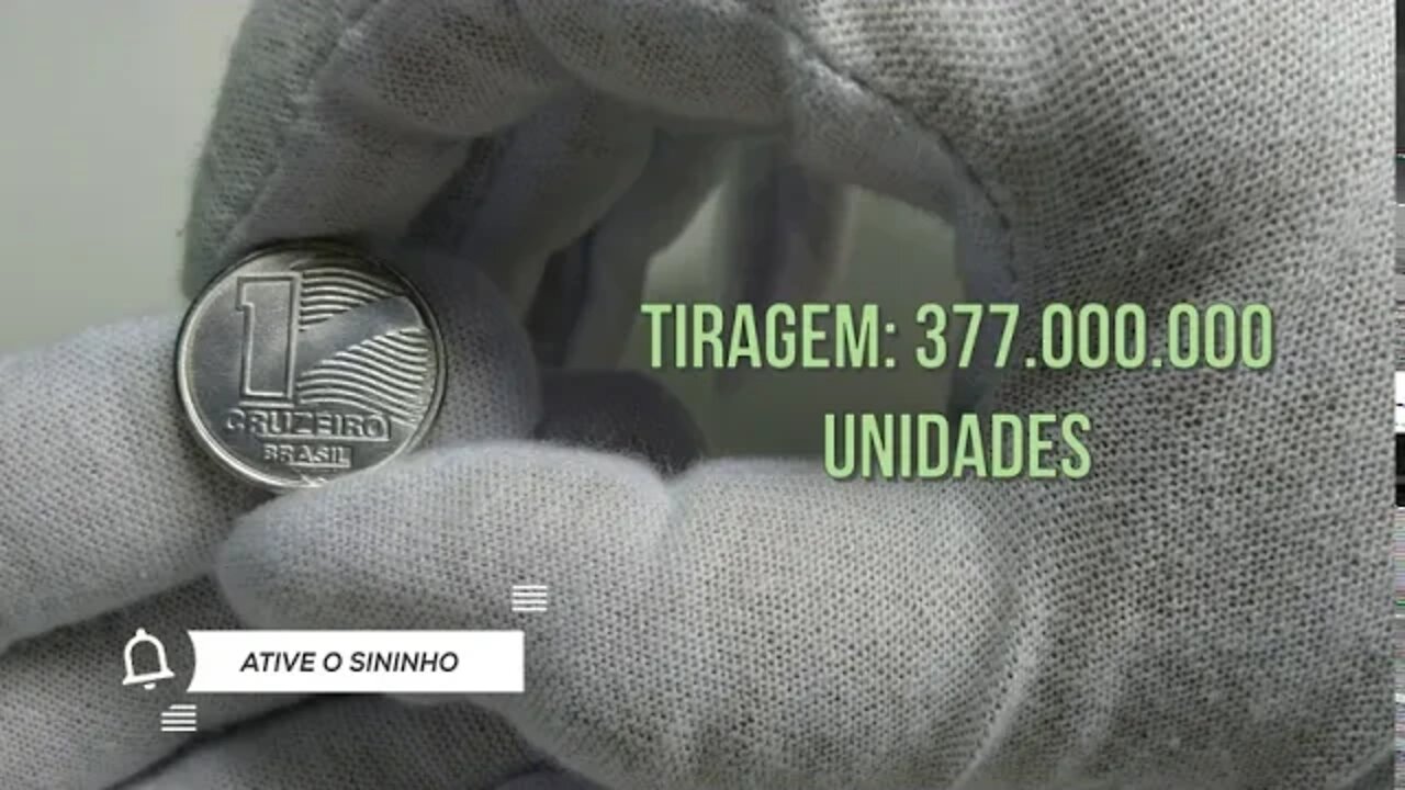 MOEDA 1 CRUZEIRO 1990 - MOEDAS HISTÓRICAS ANOS 90 - DETALHES E VALOR ATUALIZADO 2020 - 2022