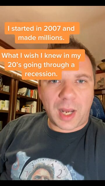 I started in 2007 and made millions. Here’s what I wish I knew in my 20s during a recession￼