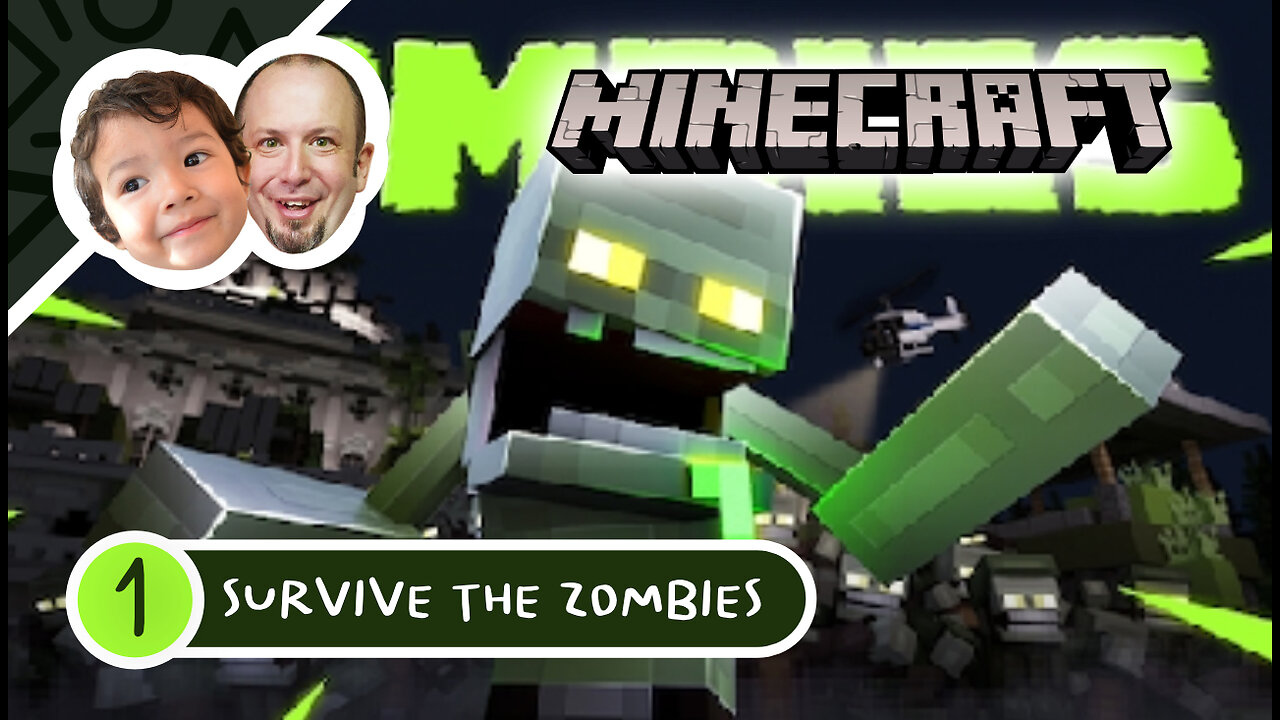 My son Schools me in MINECRAFT Zombies | PART 1