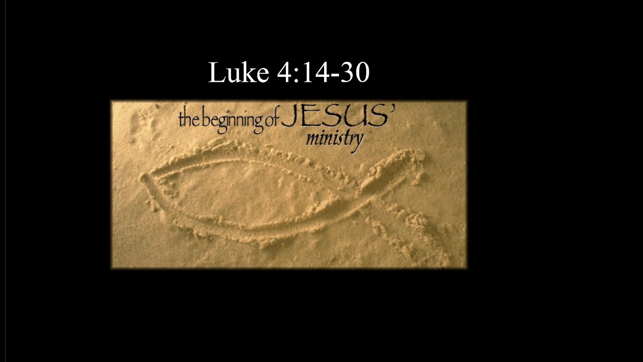 Sermon - The Beginning of Jesus's Ministry