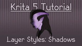 Krita 5 Tutorial: Layer Styles - Drop Shadow + Inner Shadow