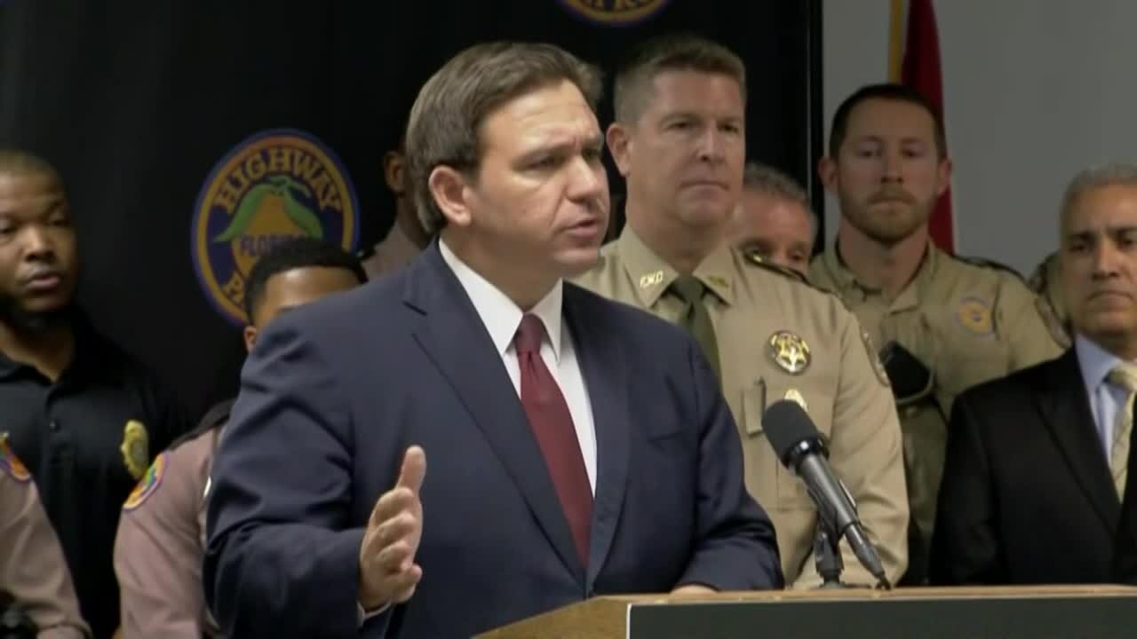 Gov. Ron DeSantis announces budget requests for law enforcement