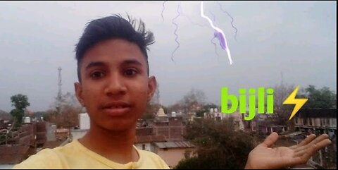 Gaon me bijli ⚡ giri 😱