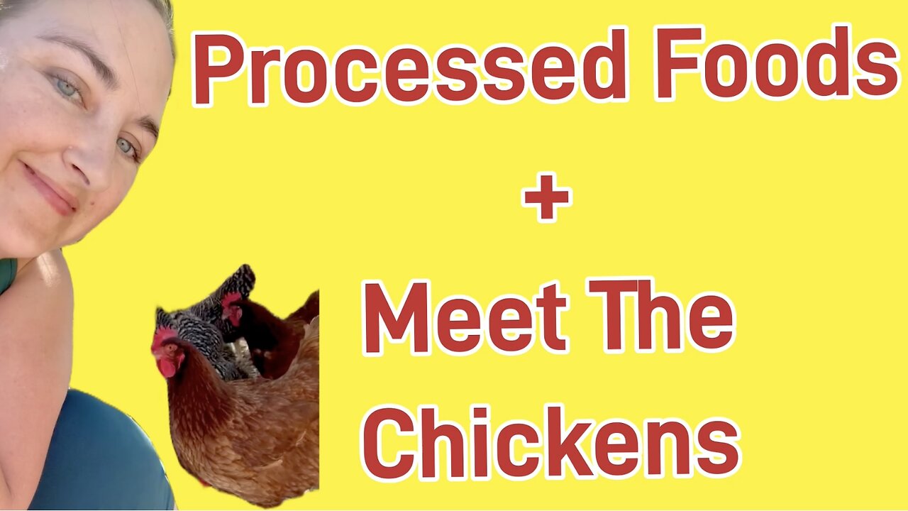 Quick Thoughts on Processed Food and Meet My Chickens!