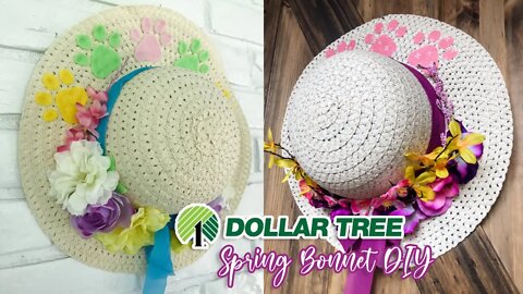 Dollar Tree DIY - Paws & Petals Bonnet