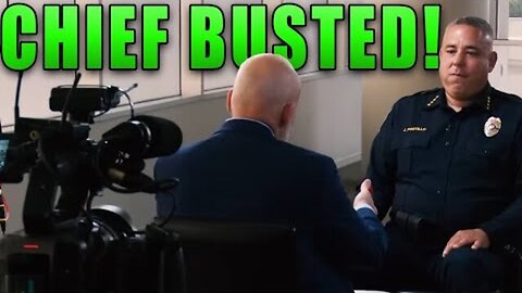 CORRUPT POLICE CHIEF BUSTED BIG TIME DURING TV INTERVIEW