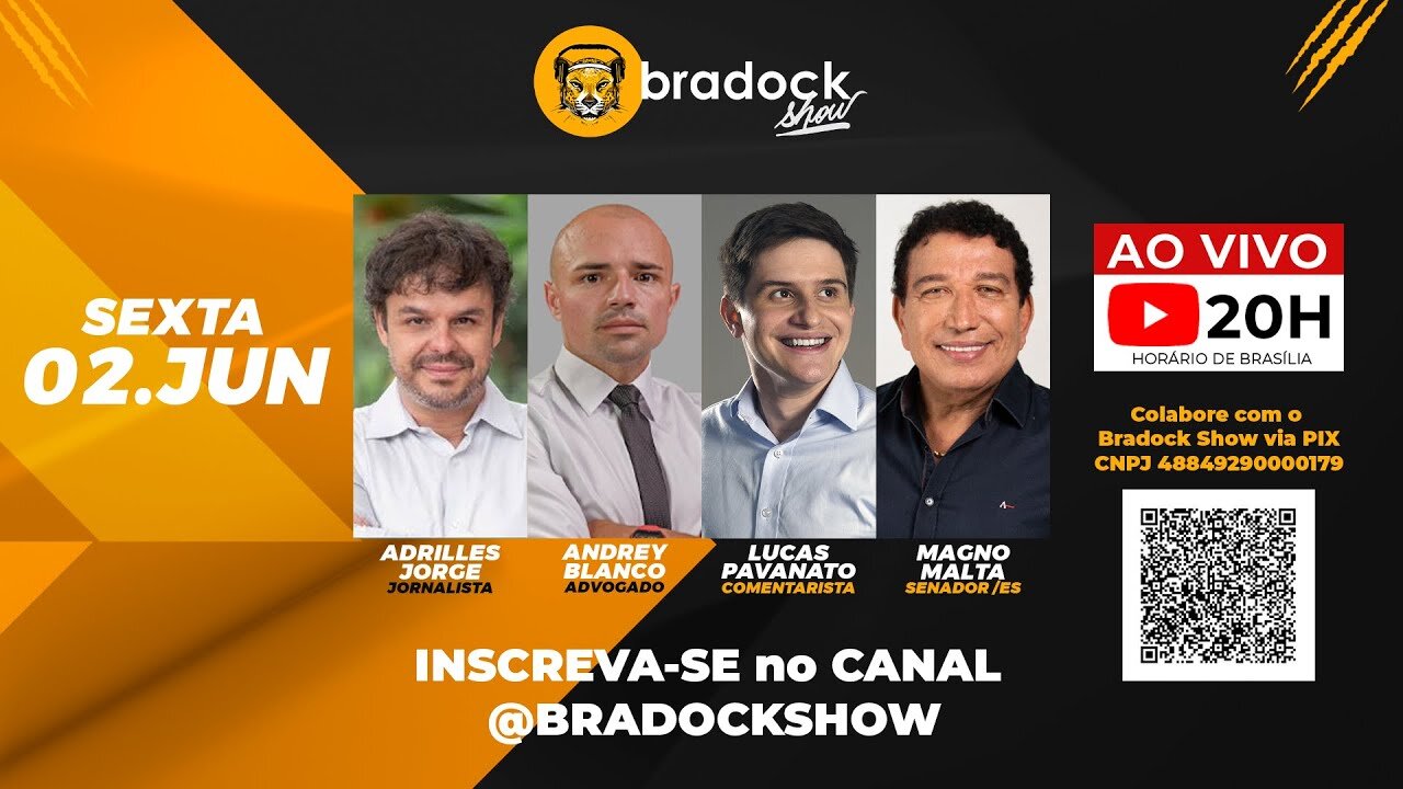 Bradock Show: 02/06/23 - Adrilles Jorge, Andrey Blanco, Lucas Pavanato e Magno Malta.
