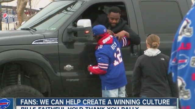 Life-long Bills fans show their support