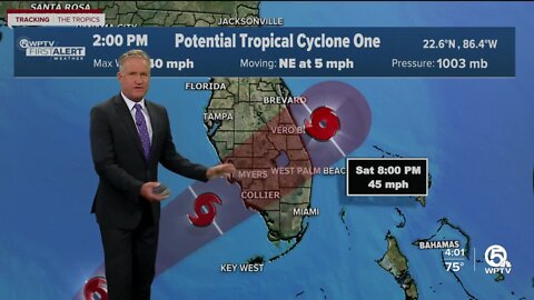 Potential Tropical Cyclone One, 4 p.m. June 3, 2022