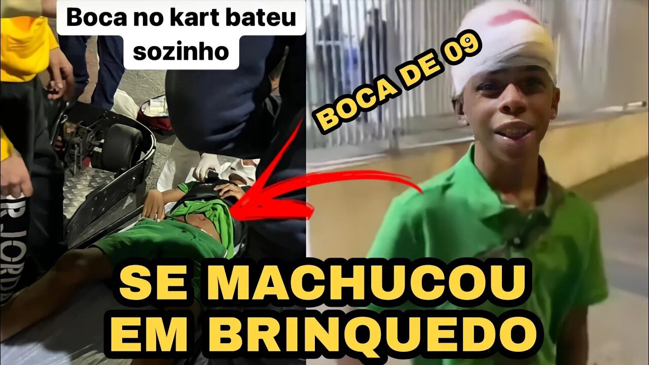 09'S MOUTH IS HURT WHILE RIDING A KART!!!