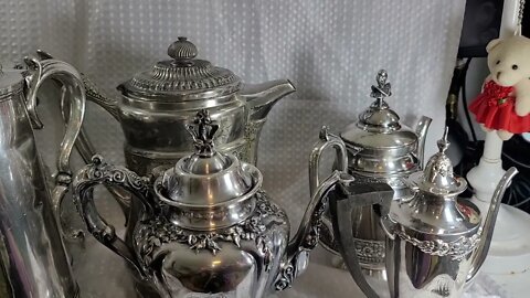 My Collection of Quadruple SilverPlated Thea and Coffee pot