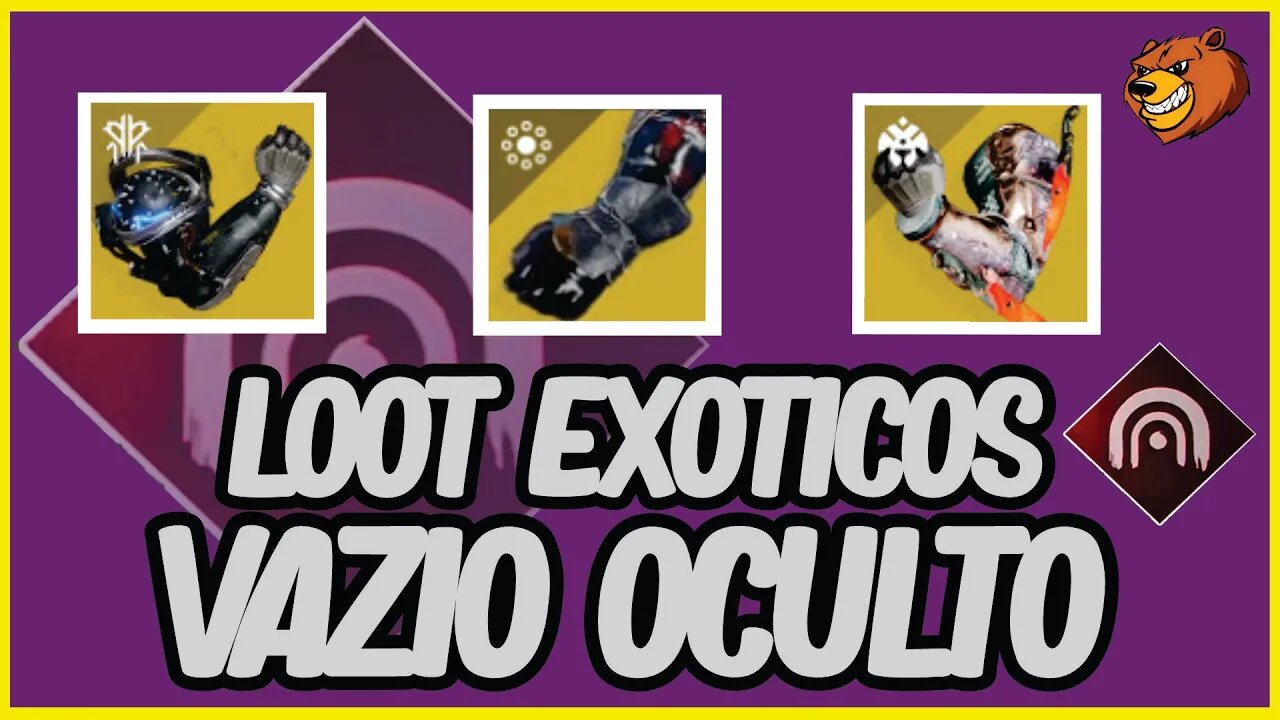 DESTINY 2 │OS LOOTS EXÓTICOS ARCANO,TITÃ E CAÇADOR VAZIO OCULTO EUROPA