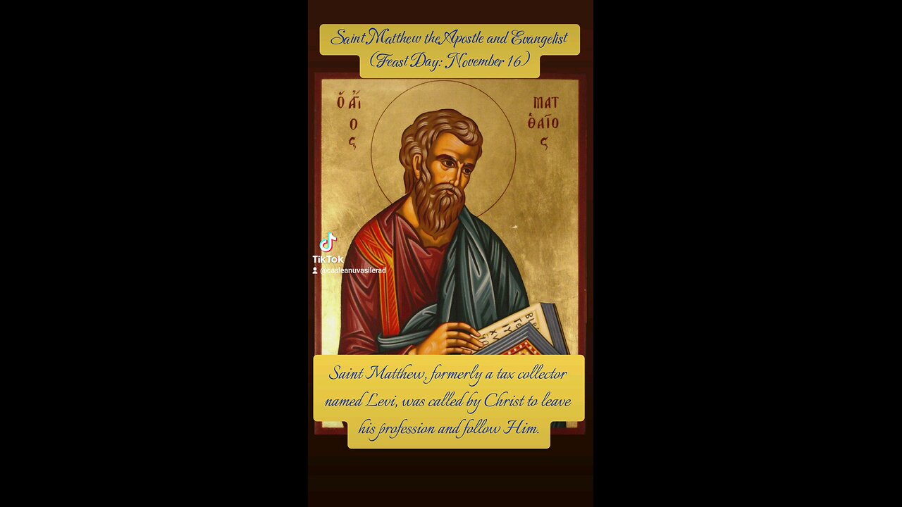 Saint Matthew the Apostle and Evangelist – The Tax Collector Turned Disciple