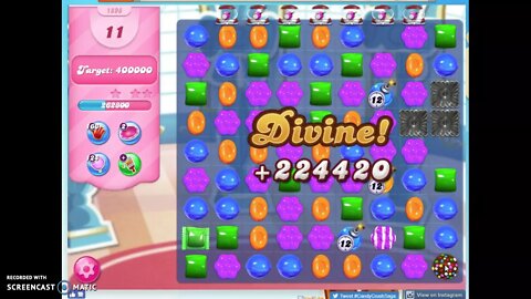 Candy Crush Level 1898 Audio Talkthrough, 1 Star 0 Boosters