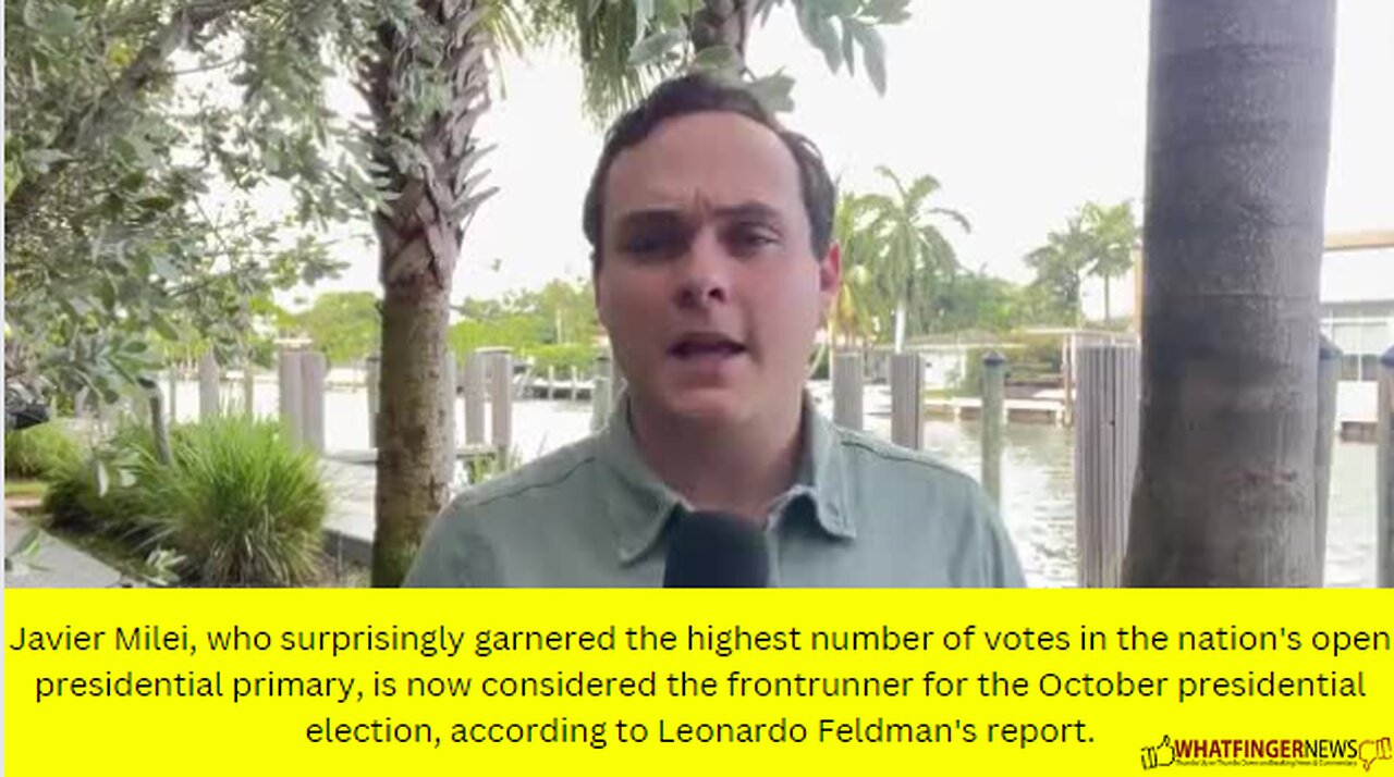 Javier Milei, who surprisingly garnered the highest number of votes in the nation's open