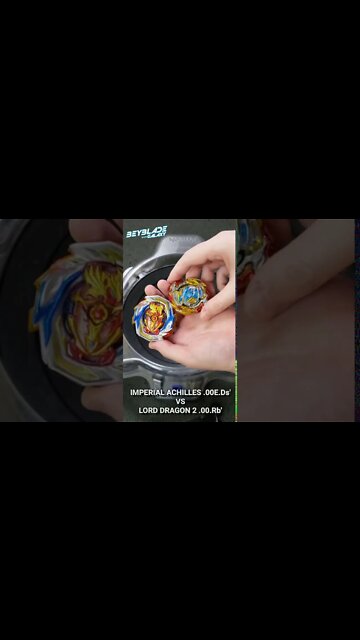 #shorts IMPERIAL ACHILLES .00E.Ds' vs LORD DRAGON 2 .00.Rb' - Beyblade Burst ベイブレードバースト