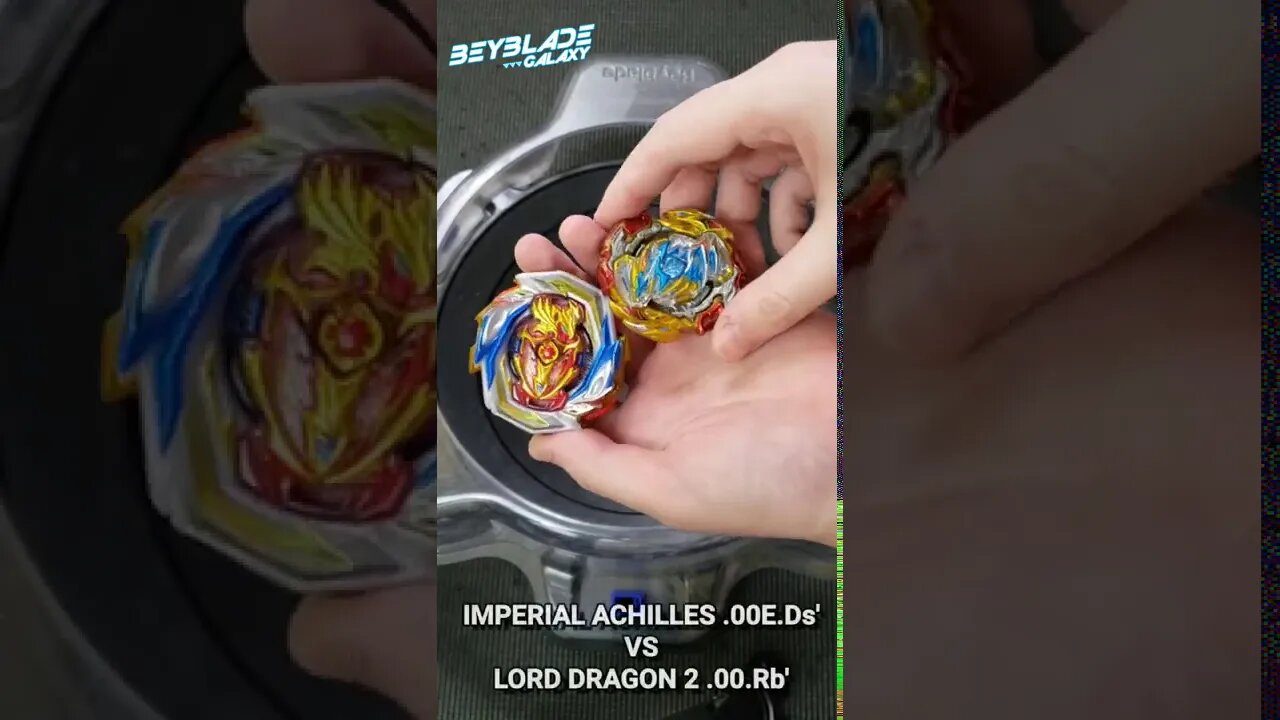 #shorts IMPERIAL ACHILLES .00E.Ds' vs LORD DRAGON 2 .00.Rb' - Beyblade Burst ベイブレードバースト