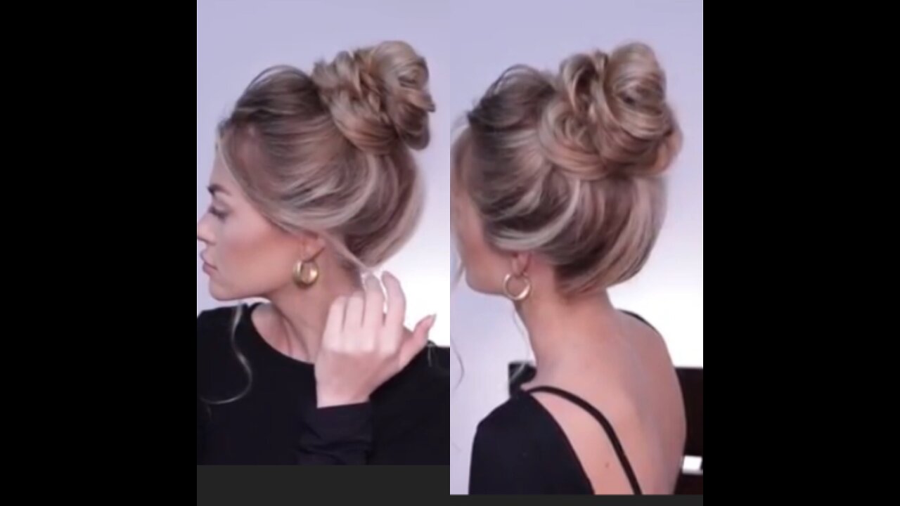 make this perfect bun in no more than 5 minutes😍😍