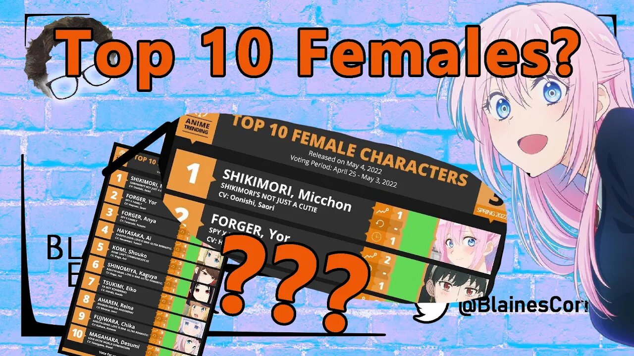 First Spring Waifu Rank List, Shikimori Fan Louis Kemner is Back!