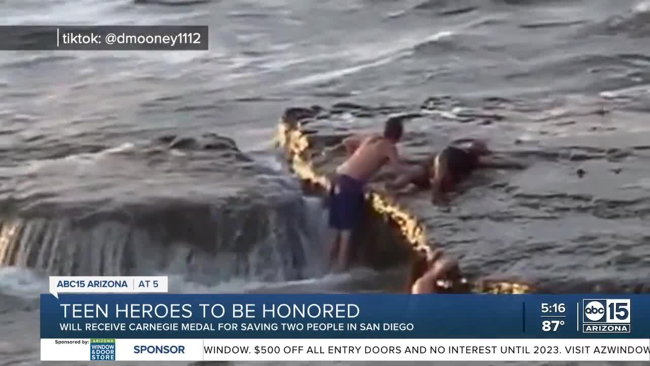 Valley teens awarded Carnegie Medal for brave water rescue