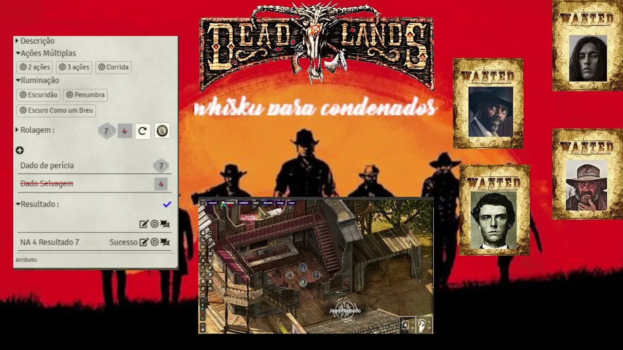 Whisky para condenados - Deadlands - Sessão 0