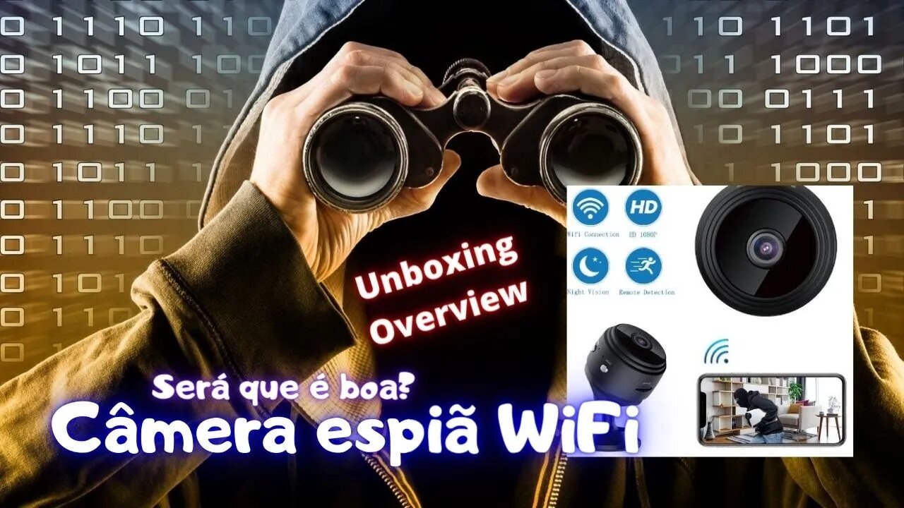 Mini Câmera Espiã Discreta IP WiFi com Microfone e Micro SD - Será que funciona bem? | Geekmedia