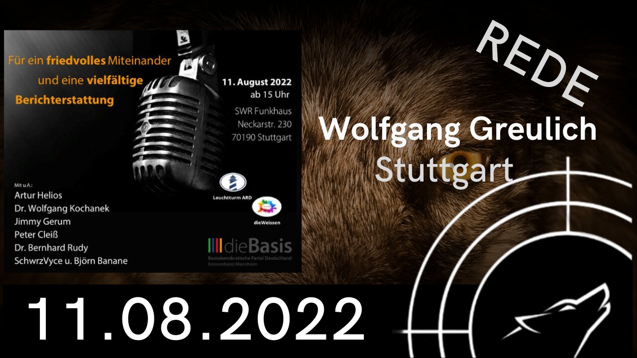 Stuttgart I Rede Wolfgang Greulich am 11.08.2022