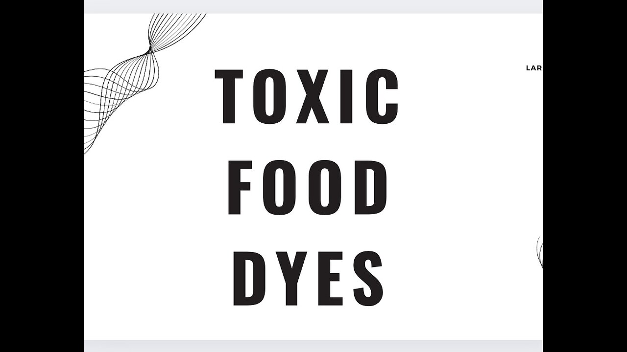 Toxic food dyes in our children food