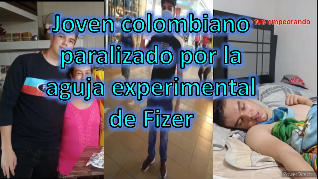 Joven colombiano postrado en cama por la aguja experimental de Fizer