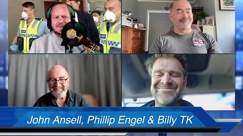 Assaulted holding a New Zealand Flag, Phil Engel, John Ansell and Billy Tk, The Vinny Eastwood Show