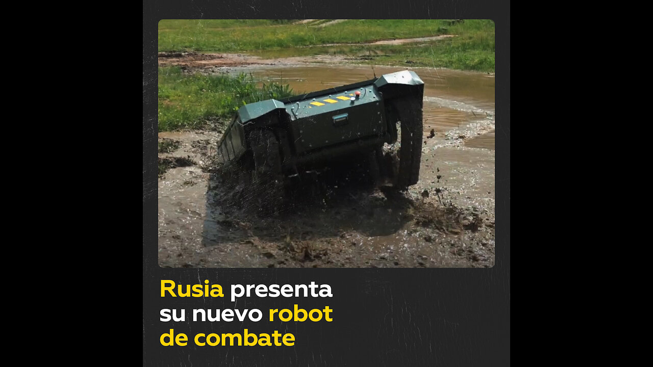 Rusia muestra en acción un novedoso robot de combate para transportar cargas y armas