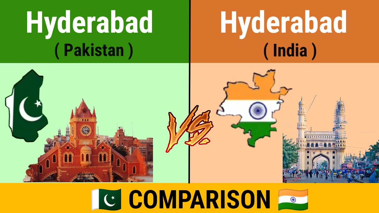 Pakistan Hyderabad vs India Hyderabad - Country Comparison 2023