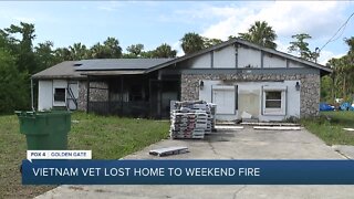 Vietnam Veteran homeless after fire destroyed his Golden Gate home