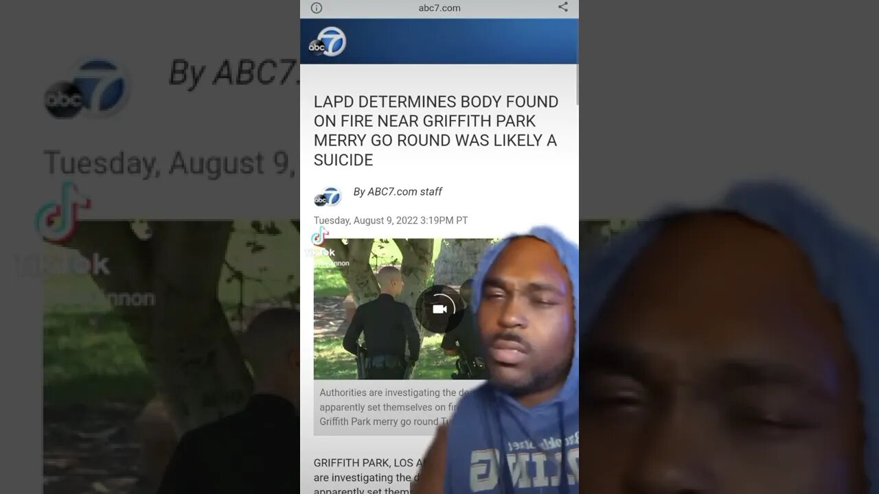 a hung burning body found labeled suicide