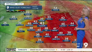 Unseasonably warm, then windy and cooler