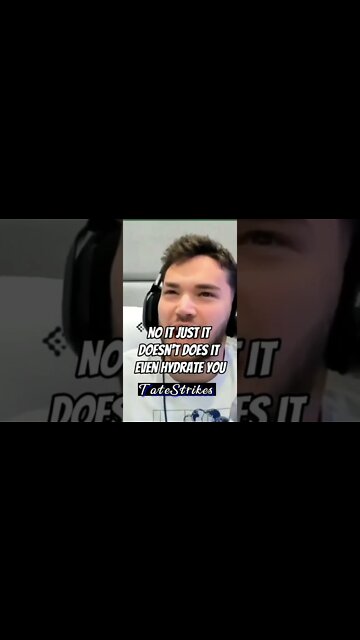 "EVERYBODY MUST DRINK SPARKLING WATER" | ANDREW TATE