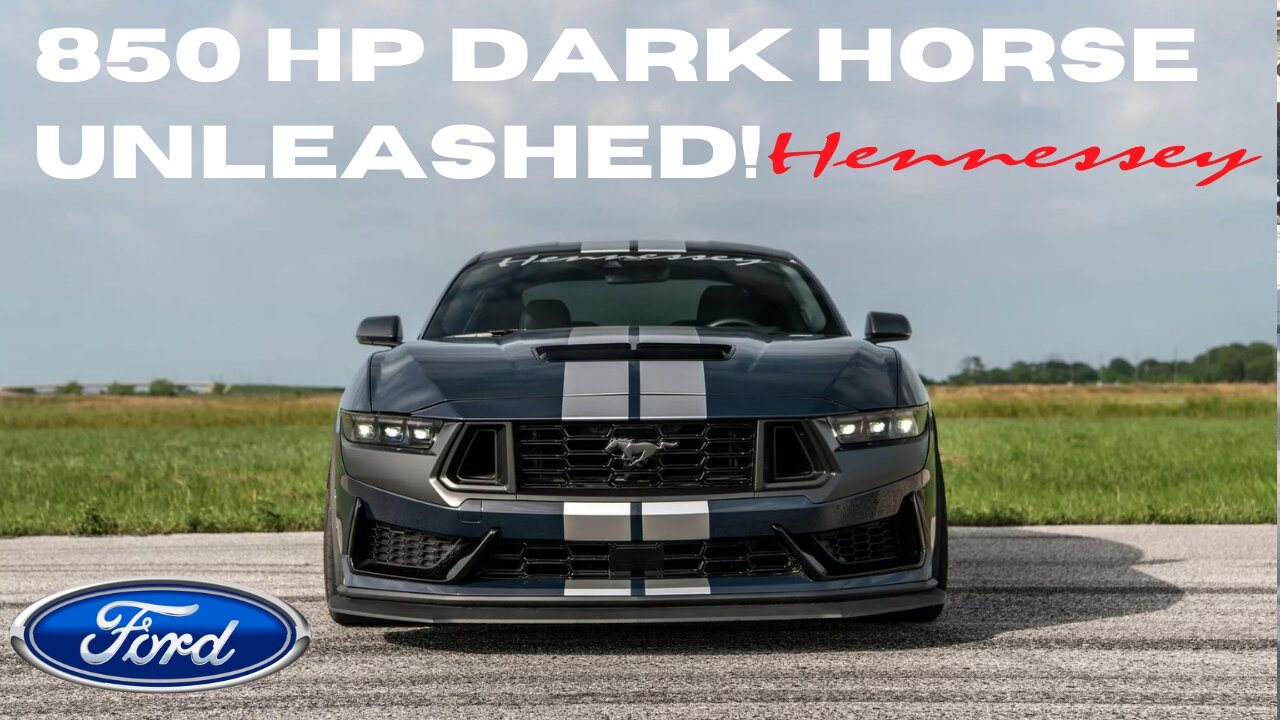 Hennessey Unleashes 850 HP Mustang Dark Horse - Supercar Performance Unleashed!