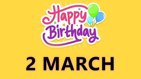 Happy Birthday to All who have Birthday on 02 March - Birthday Wish From Birthday Bash