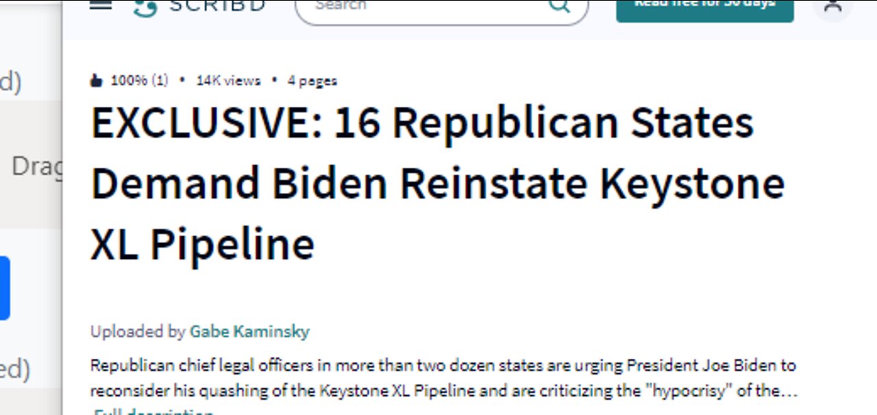 16 STATE ATTORNEY GENERALS TELL WHITE HOUSE TO REOPEN KEYSTONE PIPELINE