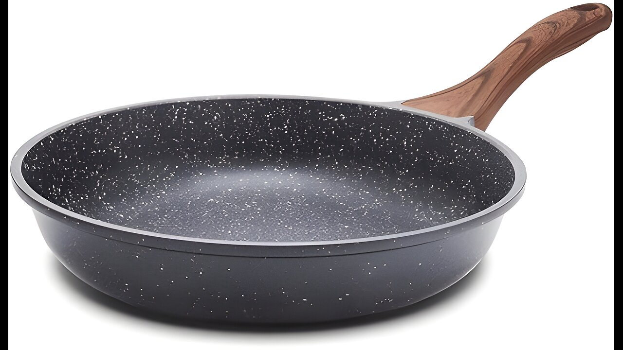 SENSARTE Nonstick Frying Pan Skillet, Swiss Granite Coating Pan (8 Inch)