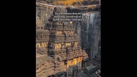 Do you believe this was carved from the side of a mountain using only hammers and chisels??