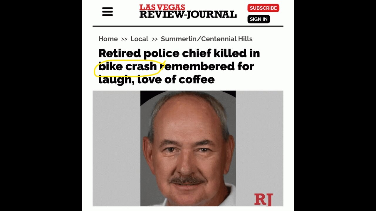 las vegas review journal on BIKE CRASH as 2 blacks steal car & intentionally mow down white cyclist