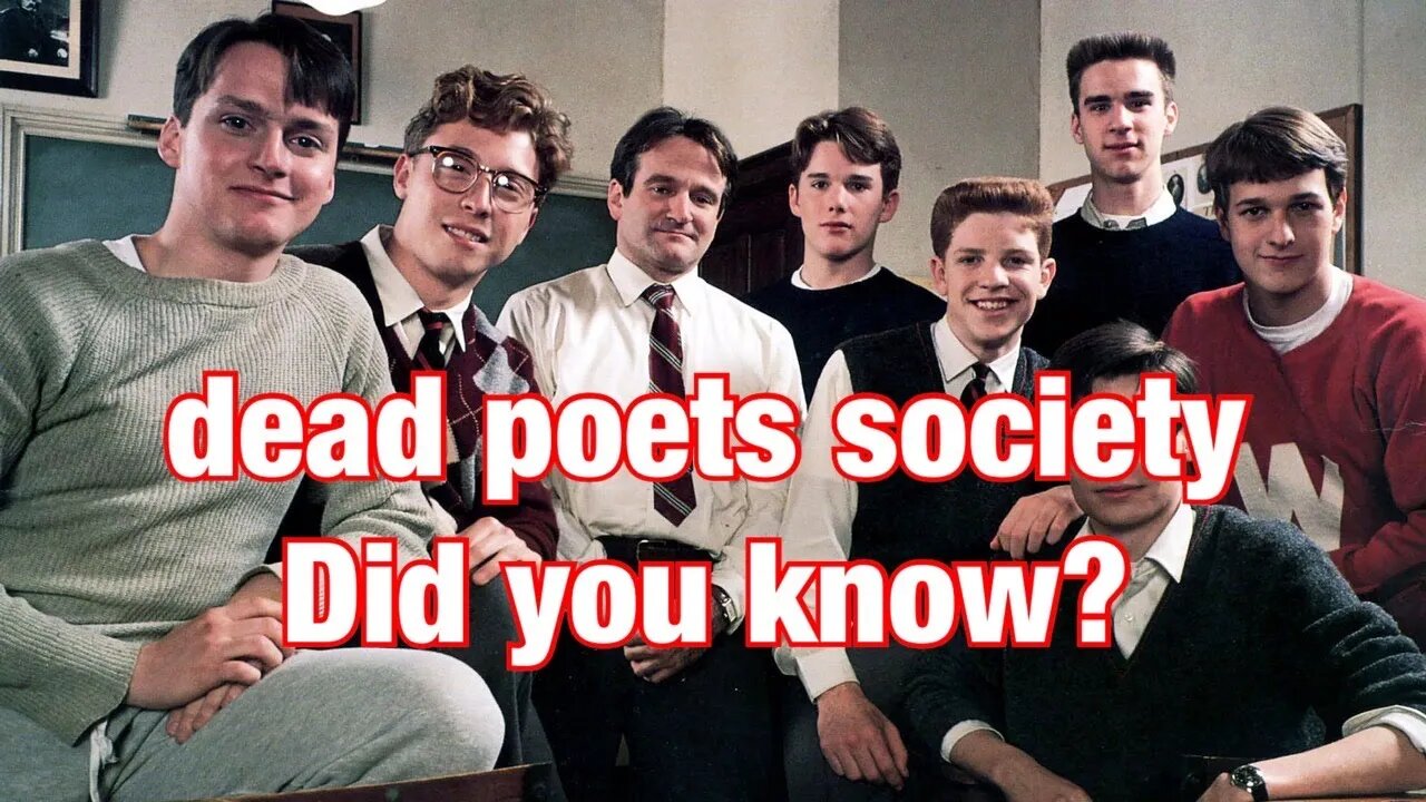 Did you know THIS about DEAD POETS SOCIETY (1989)? #movietrivia #robinwilliams