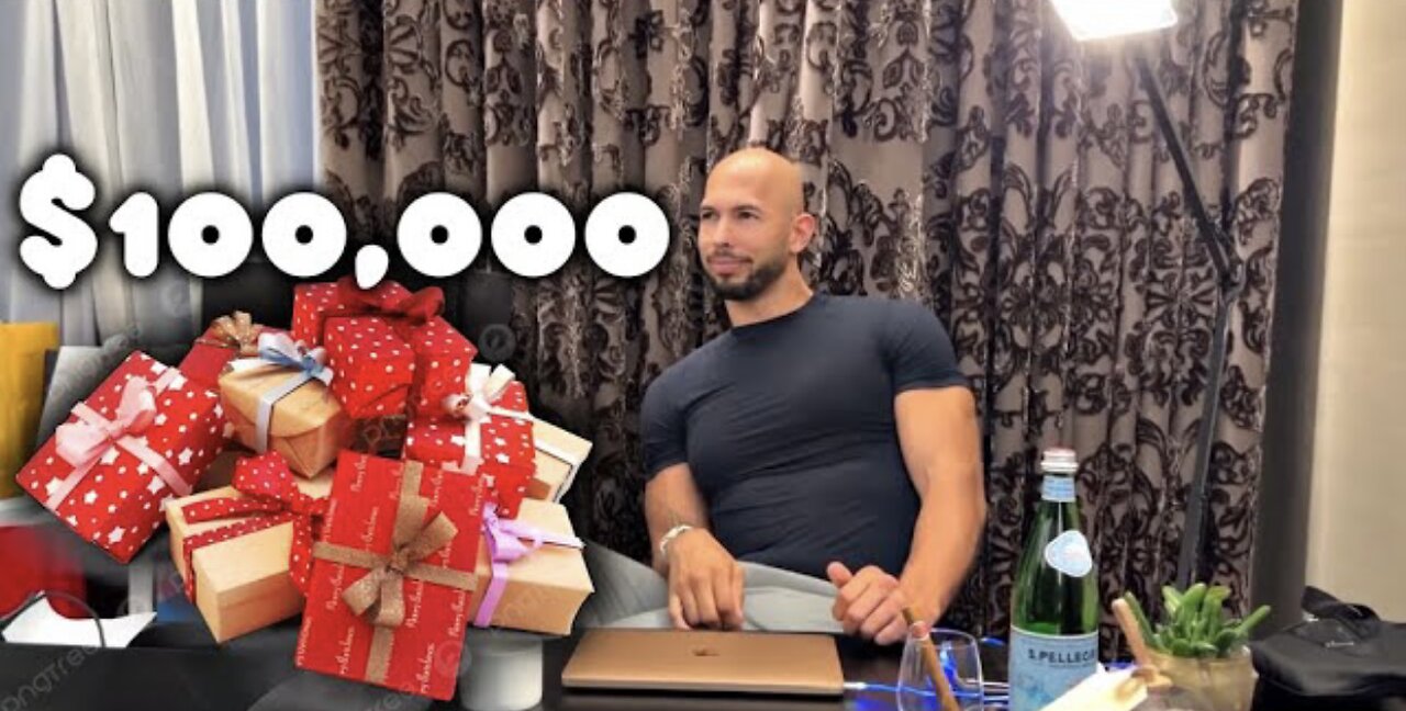 Andrew Tate Spends 100K On Christmas Presents!!