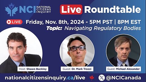 NCI LIVE Roundtable: Shawn Buckley, Dr. Mark Trozzi and Michael Alexander